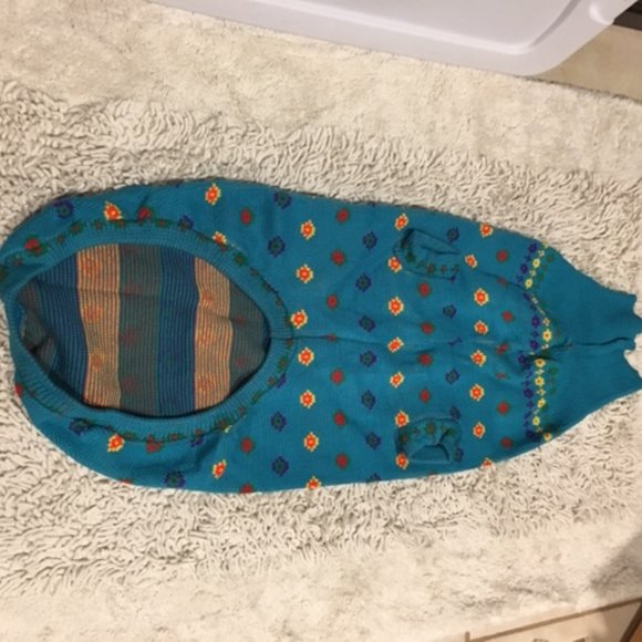 Doggiduds Blue Knit Lg Dog Sweater Washable Size:30/34" Length - Picture 9 of 10